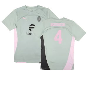 2024-2025 AC Milan Training Shirt (Green Fog) (Bennacer 4)