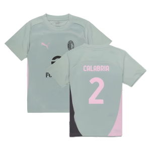 2024-2025 AC Milan Training Shirt (Green Fog) - Kids (Calabria 2)