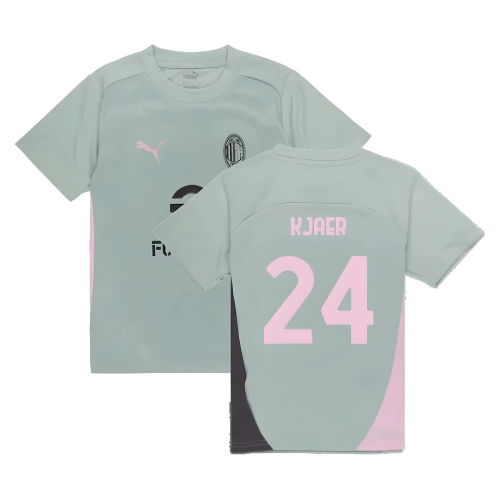 2024-2025 AC Milan Training Shirt (Green Fog) - Kids (Kjaer 24)