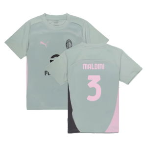 2024-2025 AC Milan Training Shirt (Green Fog) - Kids (Maldini 3)