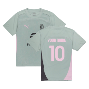 2024-2025 AC Milan Training Shirt (Green Fog) - Kids