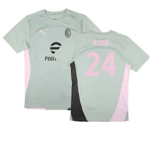 2024-2025 AC Milan Training Shirt (Green Fog) (Kjaer 24)