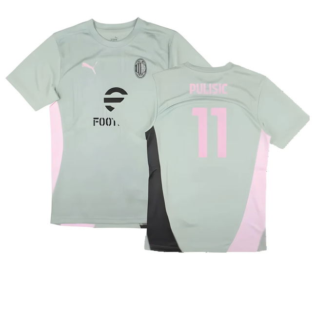 2024-2025 AC Milan Training Shirt (Green Fog) (Pulisic 11)