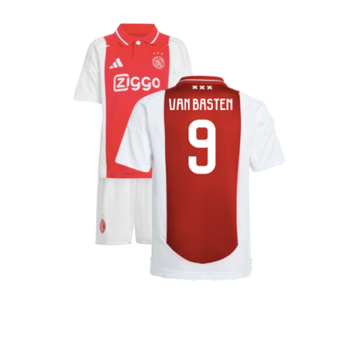 2024-2025 Ajax Home Mini Kit (Van Basten 9)