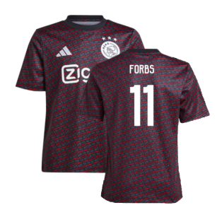 2024-2025 Ajax Pre Match Shirt (Black) - Kids (Forbs 11)