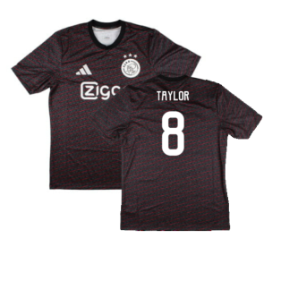 2024-2025 Ajax Pre Match Shirt (Black) (Taylor 8)