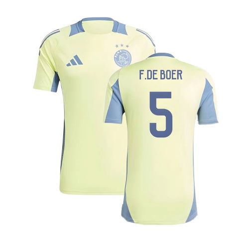 2024-2025 Ajax Training Jersey (Pulse Yellow) (F.De Boer 5)
