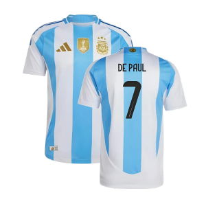 2024-2025 Argentina Authentic Home Shirt (DE PAUL 7)