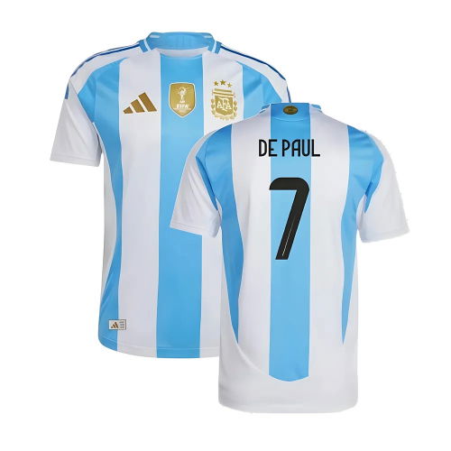 2024-2025 Argentina Authentic Home Shirt (DE PAUL 7)