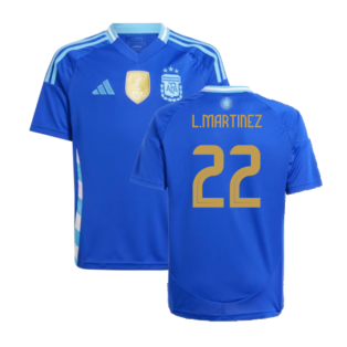 2024-2025 Argentina Away Shirt (Kids) (L.MARTINEZ 22)