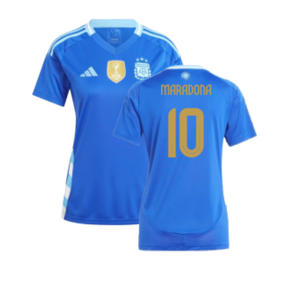 2024-2025 Argentina Away Shirt (Ladies) (MARADONA 10)