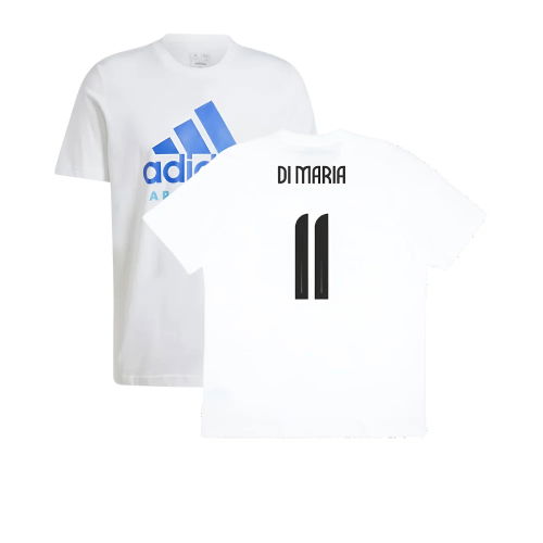 2024-2025 Argentina DNA Graphic Tee (White) (DI MARIA 11)