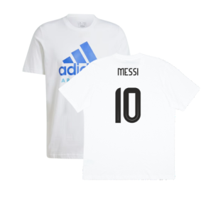 2024-2025 Argentina DNA Graphic Tee (White) (MESSI 10)