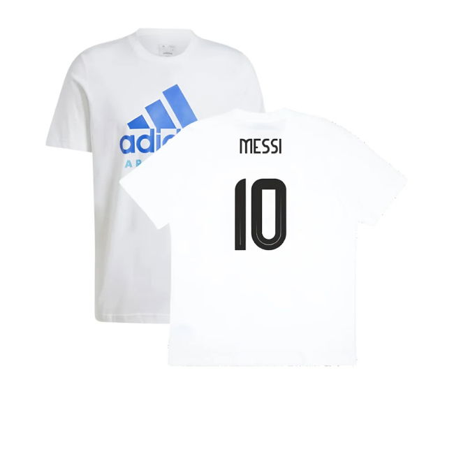 2024-2025 Argentina DNA Graphic Tee (White) (MESSI 10)