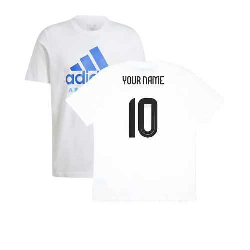 2024-2025 Argentina DNA Graphic Tee (White) (Your Name)