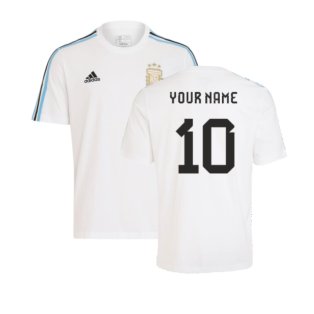 2024-2025 Argentina DNA Tee (White) (Your Name)