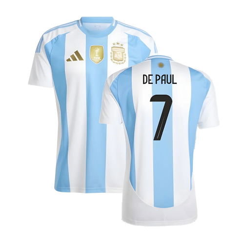 2024-2025 Argentina Home Shirt (DE PAUL 7)  2024-2025 Argentina Home Shirt (DE PAUL 7)