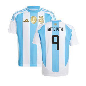 2024-2025 Argentina Home Shirt (Kids) (BATISTUTA 9)