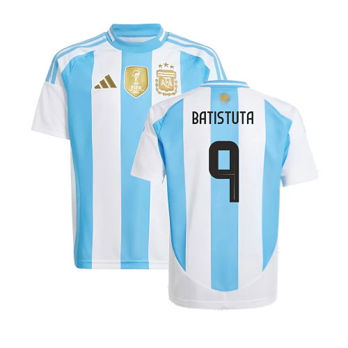 2024-2025 Argentina Home Shirt (Kids) (BATISTUTA 9)
