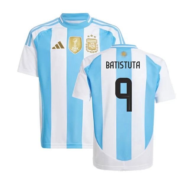 2024-2025 Argentina Home Shirt (Kids) (BATISTUTA 9)