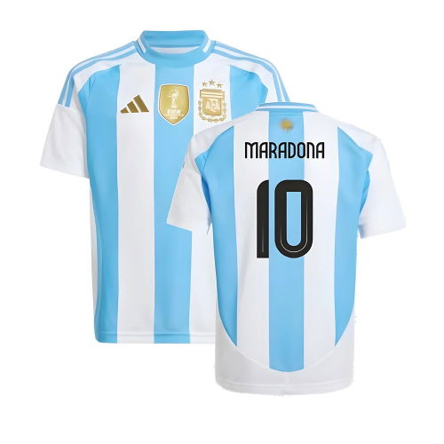 2024-2025 Argentina Home Shirt (Kids) (MARADONA 10)