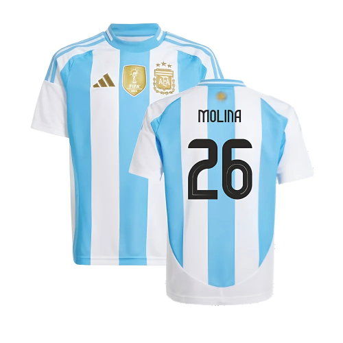 2024-2025 Argentina Home Shirt (Kids) (MOLINA 26) 2024-2025 Argentina Home Shirt (Kids) (MOLINA 26)