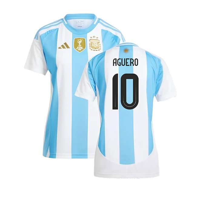 2024-2025 Argentina Home Shirt (Ladies) (AGUERO 10)