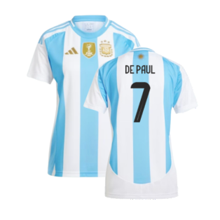 2024-2025 Argentina Home Shirt (Ladies) (DE PAUL 7)