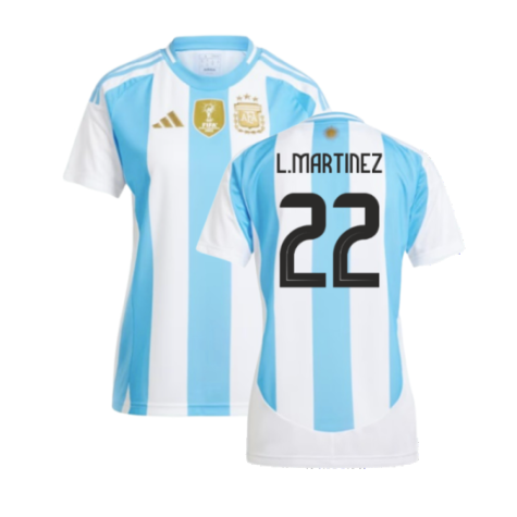 2024-2025 Argentina Home Shirt (Ladies) (L.MARTINEZ 22)