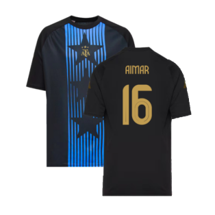 2024-2025 Argentina Pre-Match Shirt (Black) - Kids (AIMAR 16)