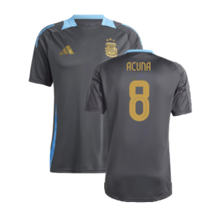 2024-2025 Argentina Training Jersey (Carbon) (ACUNA 8)