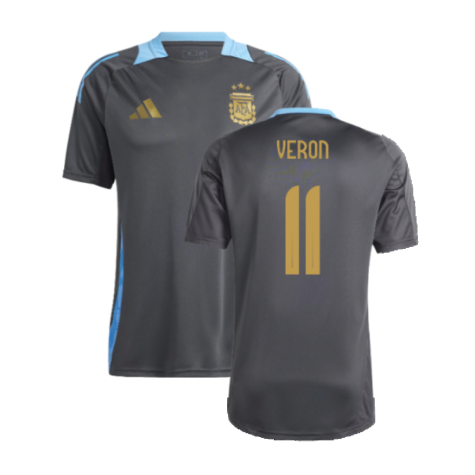 2024-2025 Argentina Training Jersey (Carbon) (VERON 11)