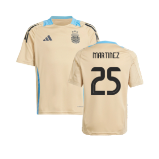 2024-2025 Argentina Training Jersey (Hazy Beige) (MARTINEZ 25)