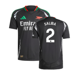 2024-2025 Arsenal Authentic Away Shirt (Saliba 2)
