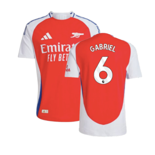 2024-2025 Arsenal Authentic Home Shirt (Gabriel 6)