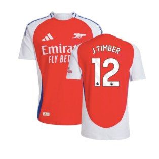 2024-2025 Arsenal Authentic Home Shirt (J.Timber 12)