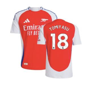 2024-2025 Arsenal Authentic Home Shirt (Tomiyasu 18)