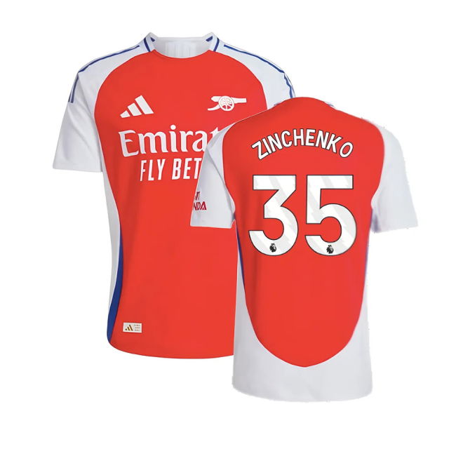2024-2025 Arsenal Authentic Home Shirt (Zinchenko 35)