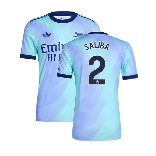 2024-2025 Arsenal Authentic Third Shirt (Saliba 2)