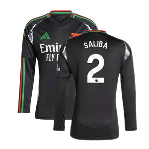 2024-2025 Arsenal Away Long Sleeve Shirt (Saliba 2)