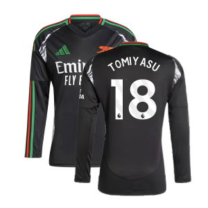 2024-2025 Arsenal Away Long Sleeve Shirt (Tomiyasu 18)