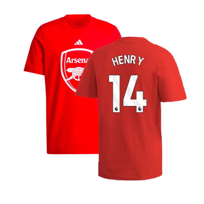 2024-2025 Arsenal DNA Graphic Tee (Red) (Henry 14)