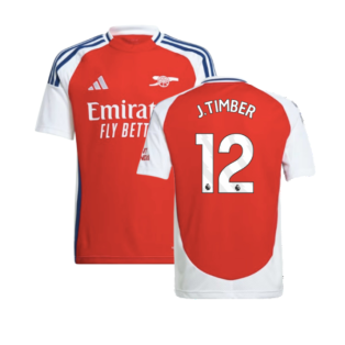 2024-2025 Arsenal Home Shirt (Kids) (J.Timber 12)