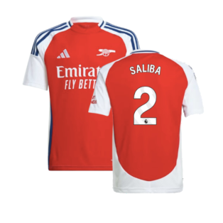 2024-2025 Arsenal Home Shirt (Kids) (Saliba 2)