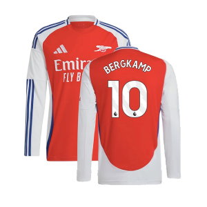 2024-2025 Arsenal Long Sleeve Home Shirt (Bergkamp 10)