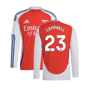 2024-2025 Arsenal Long Sleeve Home Shirt (Campbell 23)