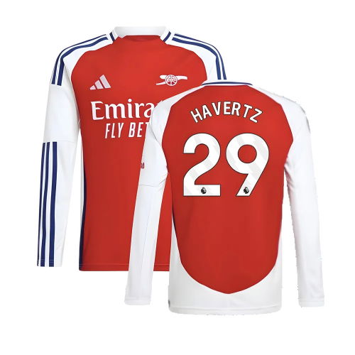 2024-2025 Arsenal Long Sleeve Home Shirt (Kids) (Havertz 29)