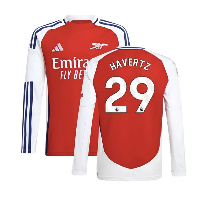2024-2025 Arsenal Long Sleeve Home Shirt (Kids) (Havertz 29)