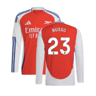 2024-2025 Arsenal Long Sleeve Home Shirt (Russo 23)