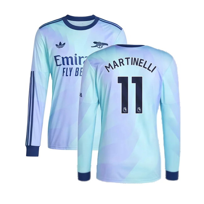 2024-2025 Arsenal Long Sleeve Third Shirt (Martinelli 11)